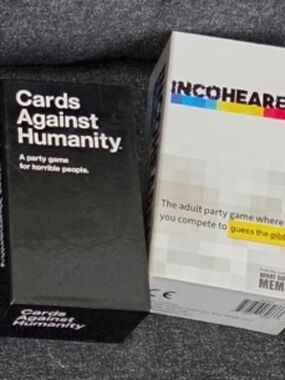 Adult Party Game Bundle Cards Against Humanity + Incohearent